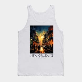 A Pop Art Travel Print of New Orleans - Louisiana - US Tank Top